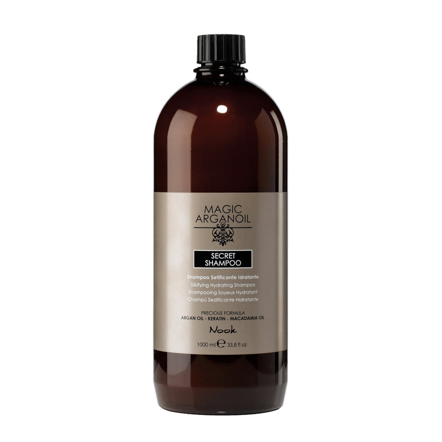 Nook Magic Arganoil Secret Tüm Saçlar İçin Argan Keratin Macadamia Yağlı Onarıcı Parlaklık Şampuan 1000ml