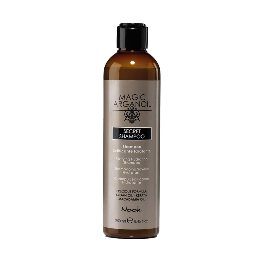 Nook Magic Arganoil Tüm Saçlar İçin Argan Keratin Macadamia Yağlı Onarıcı Parlaklık Veren Şampuan 250ml