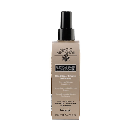 Nook Magic Arganoil Ağırlaştırmayan Argan Yağlı Çift Fazlı Nemlendirici Fön Suyu (Mavi Su) 200ml
