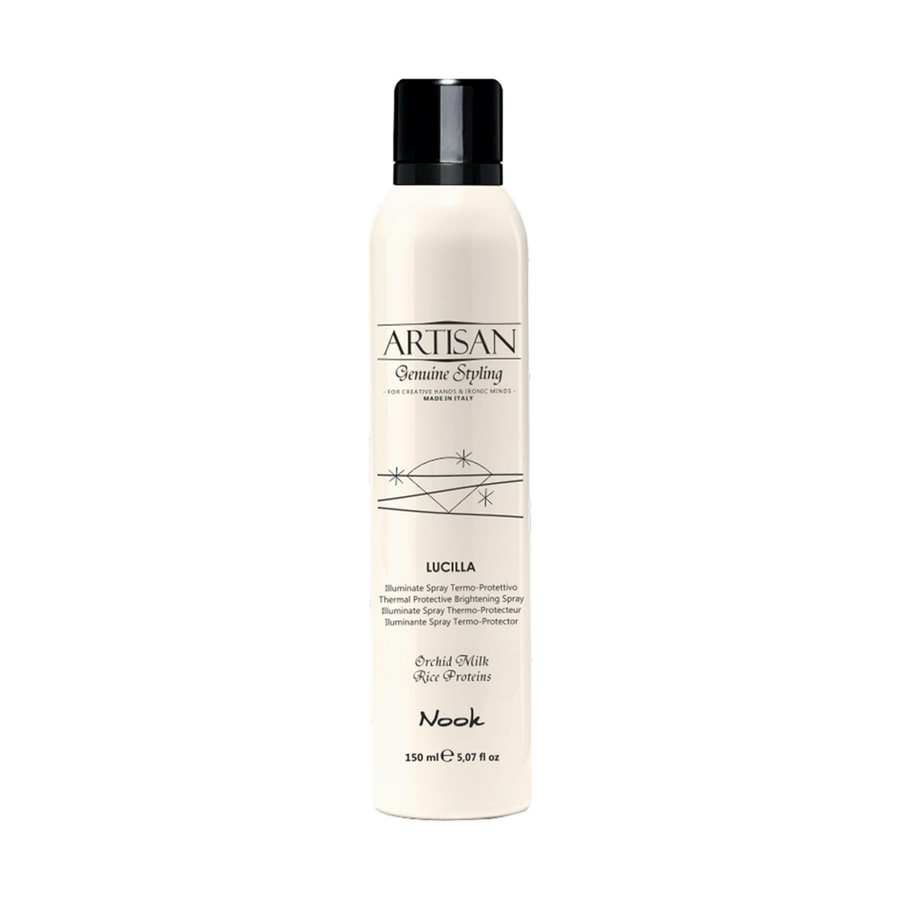 Nook Artisan Isı ve UV Korumalı Parlaklık Veren AHA Asitli Profesyonel Fön Öncesi Saç Spreyi 150ml