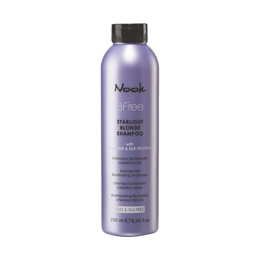 Nook BFree Boyalı Sarı Saçlar İçin İpek Proteinli UV Korumalı Parlaklık ve Işıltı Veren Şampuan 250ml