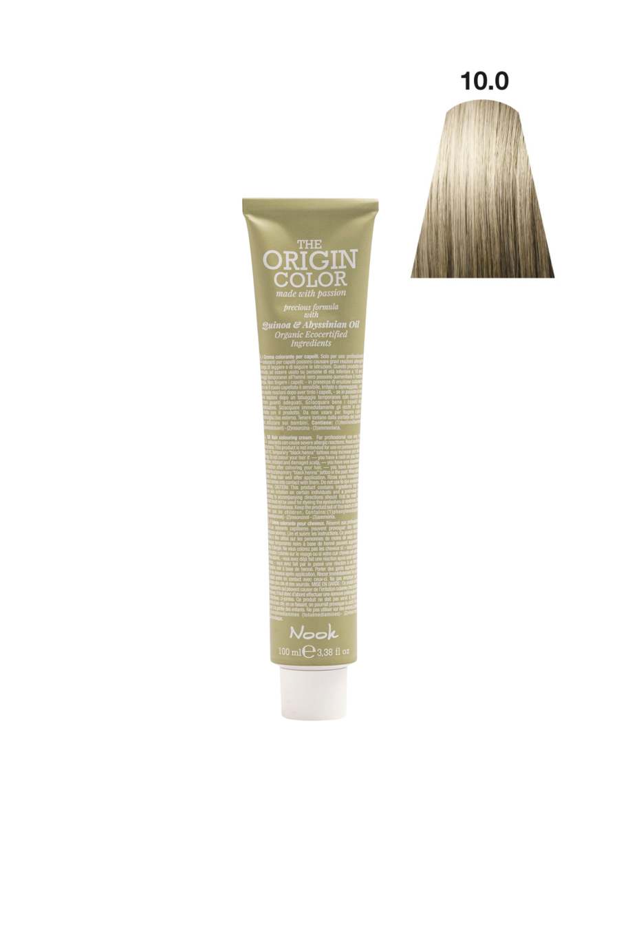 Nook Origin Color Profesyonel Saç Boyası 100ml - Çok Açık Doğal Sarı (10.0 - DOĞAL ÇOK AÇIK SARI)