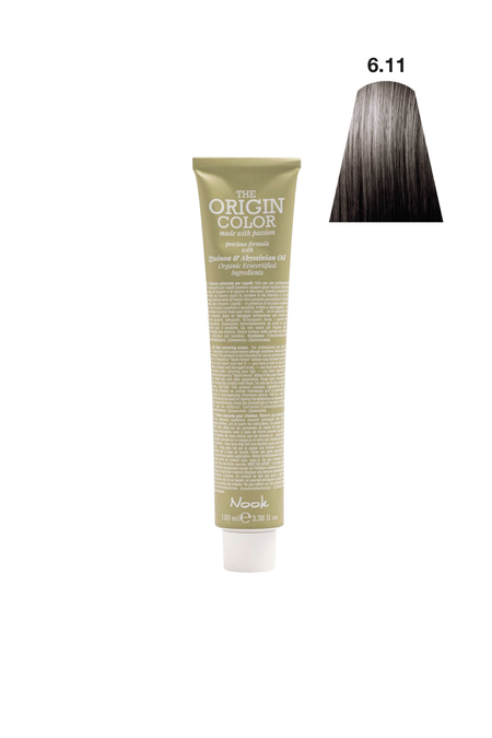 Nook Origin Color Profesyonel Saç Boyası 100ml- Koyu Yoğun Küllü Kumral(6.11-SOĞUK KÜLLÜ KOYU KUMRAL)