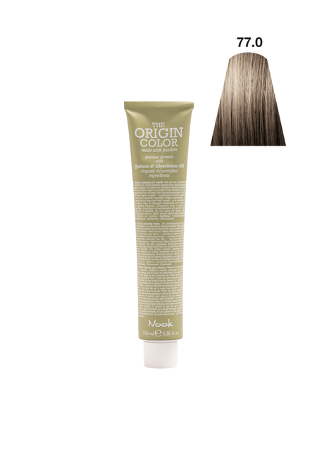 Nook Origin Color Profesyonel Saç Boyası 100ml - Yoğun Doğal Kumral(77.0-BEYAZ KAPATICI DOĞAL KUMRAL)