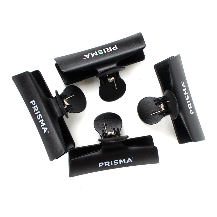 Prisma Profesyonel Kelebek Klipsleri Siyah 4'lü Set