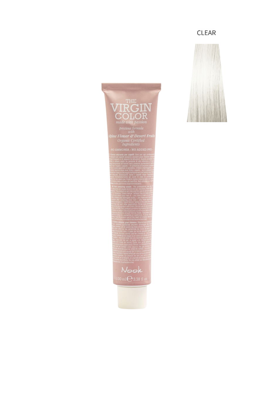 Nook Virgin Color Profesyonel Saç Boyası 100ml-Renk Pastelleyici/Parlaklık Artırıcı(MODULATOR-NÖTR BOYA)