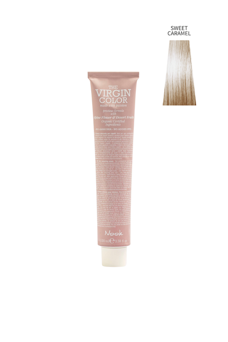 Nook Virgin Color Profesyonel Saç Boyası 100ml-Tatlı Karamel/Sütlü Kahve Toner(PASTEL-KREM KARAMEL)