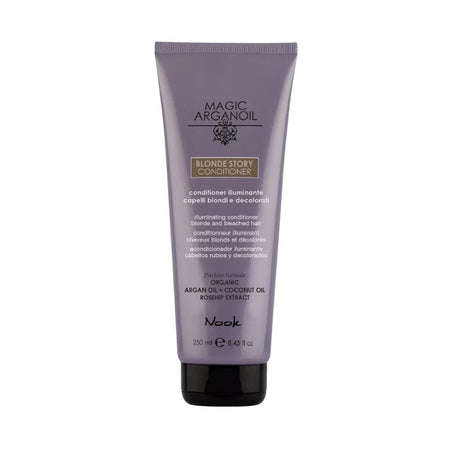 Nook Blonde Story Sarı Gri Saçlar İçin Koruyucu Parlaklık Argan & Kuşburnu Özlü Sülfatsız Saç Kremi 250ml