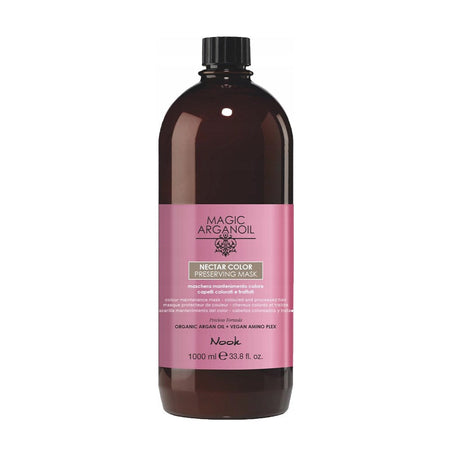 Nook Nectar Color Boyalı Saçlar İçin Onarıcı Argan Yağlı Renk Koruyucu Saç Maskesi 1000ml