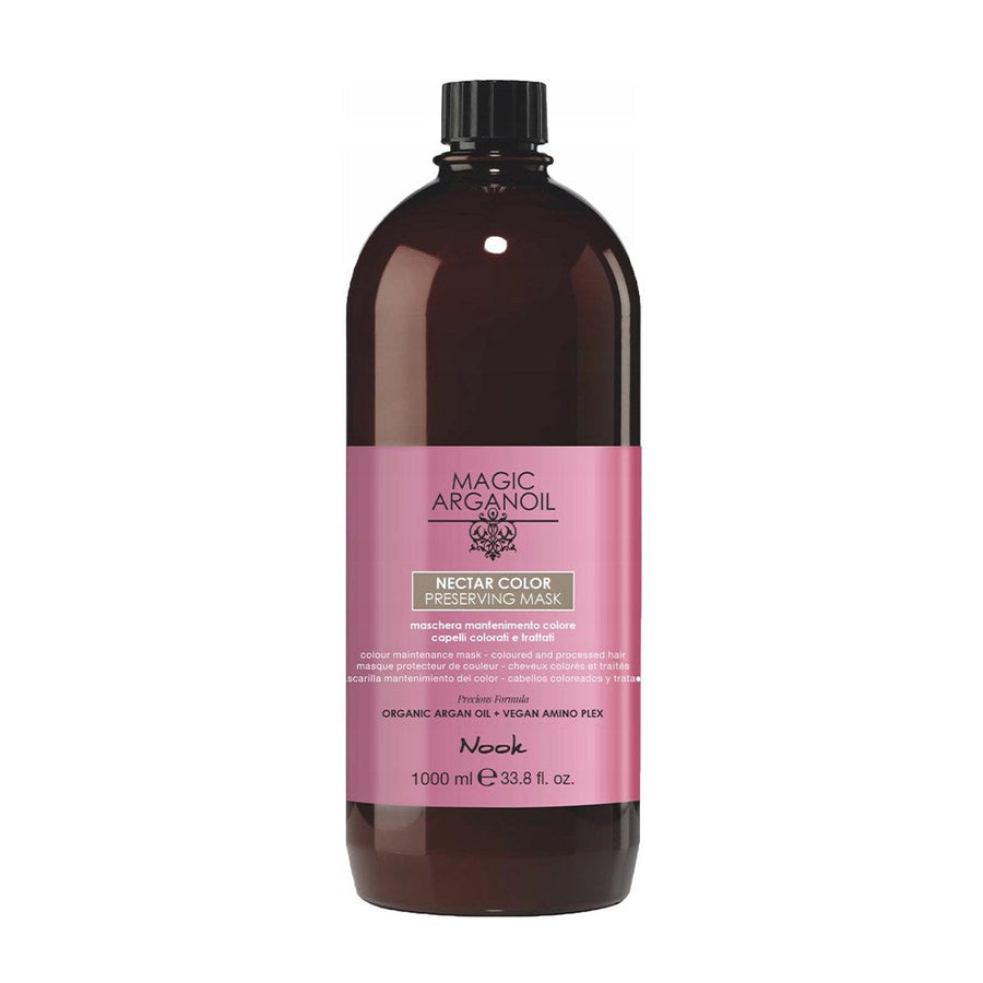 Nook Nectar Color Boyalı Saçlar İçin Onarıcı Argan Yağlı Renk Koruyucu Saç Maskesi 1000ml