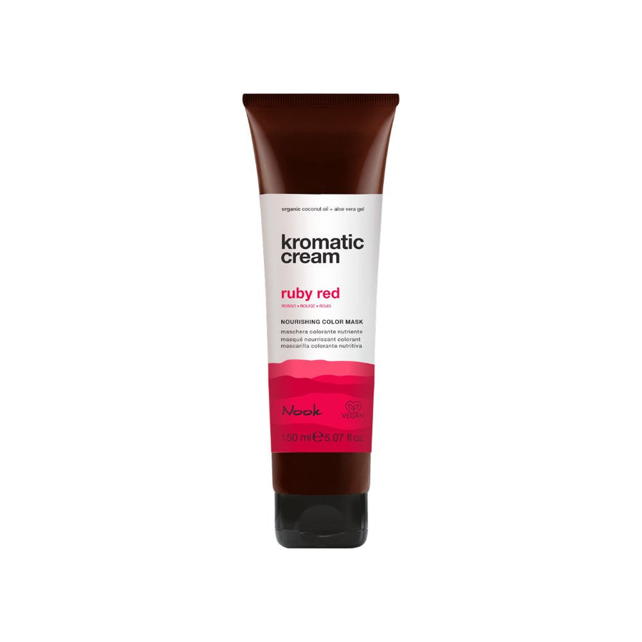 Nook Kromatic Cream Ruby Red Yoğun Kırmızı Ton Yapıcı Işıltı Veren Saç Maskesi 150ml
