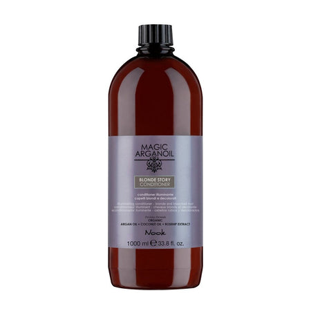 Nook Blonde Story Sarı Gri Saçlar İçin Koruyucu Parlaklık Argan & Kuşburnu Öz Sülfatsız Saç Kremi 1000ml