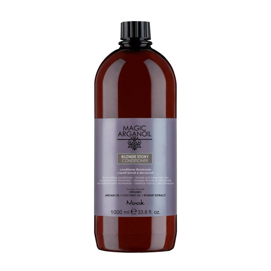 Nook Blonde Story Sarı Gri Saçlar İçin Koruyucu Parlaklık Argan & Kuşburnu Öz Sülfatsız Saç Kremi 1000ml