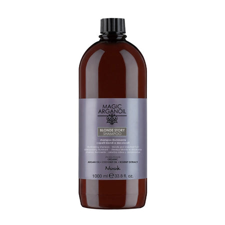 Nook Blonde Story Sarı Gri Saçlar İçin Sülfatsız Argan & Kuşburnu Özlü Renk Koruyucu Mor Şampuan 1000ml