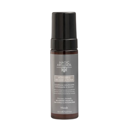 Nook Magic Arganoil Yıpranmış Saçlar İçin Peptit ve Amino Asit İçeren Onarıcı Dolgunlaştırıcı Durulanmayan Saç Köpüğü 150ml
